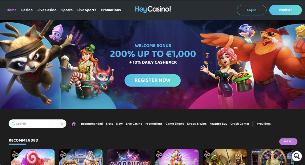 HeyCasino Bonus
