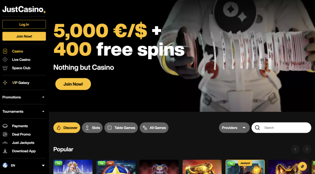 JustCasino Bonus