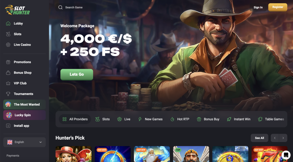 slot hunter casino